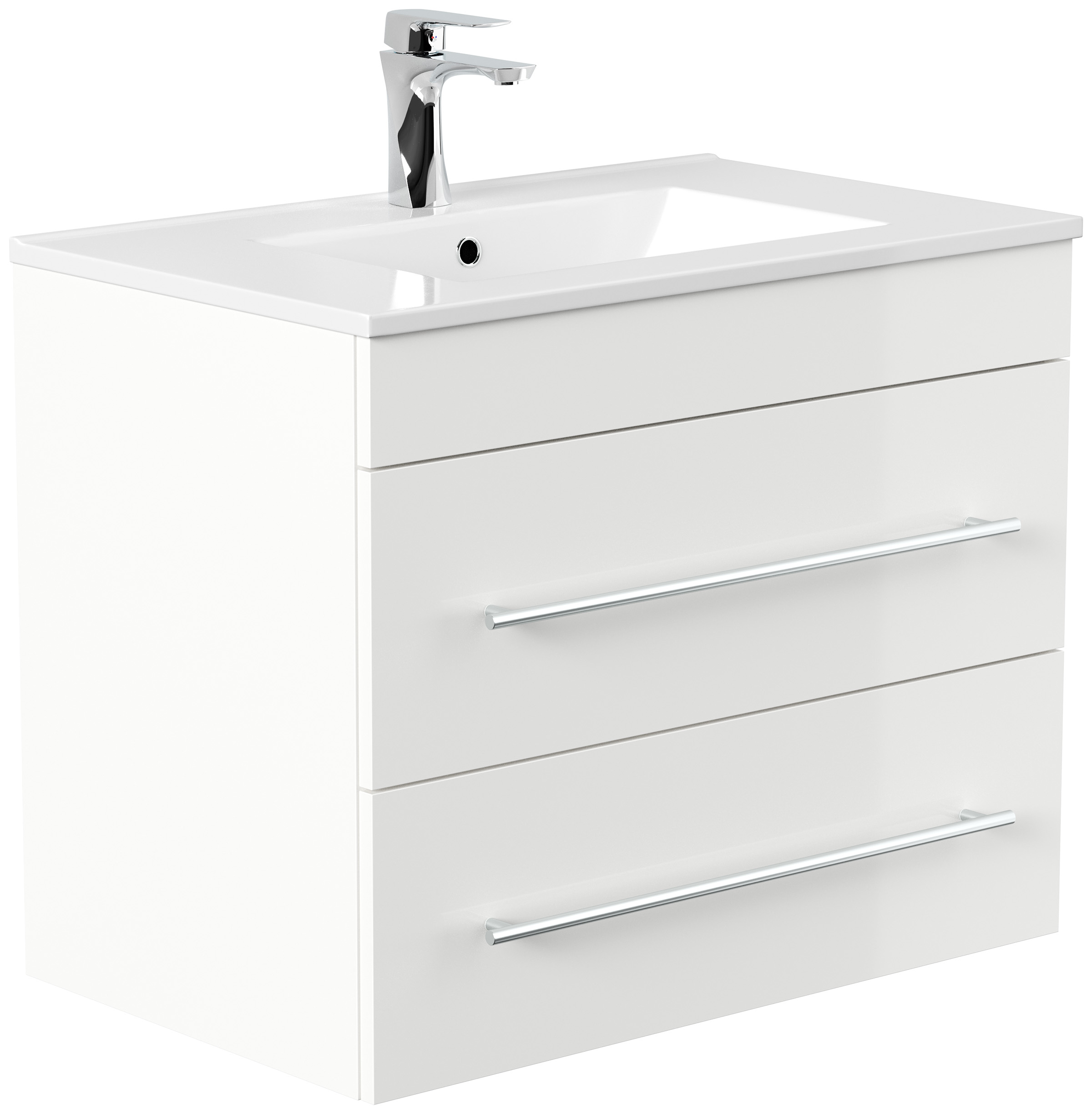 Badmöbel Casa Infinity 750 SoftClose weiss hochglanz