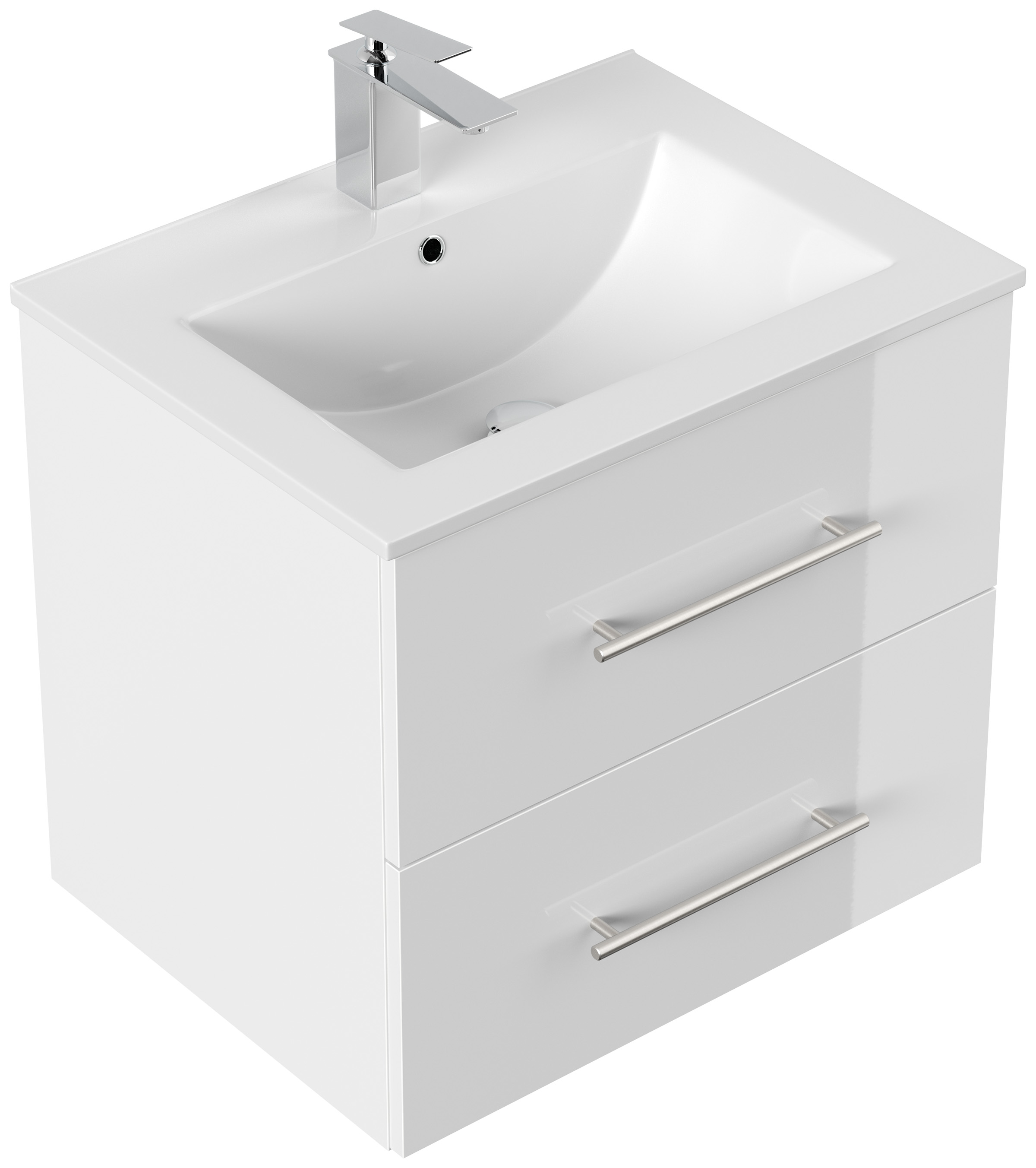 Badmöbel Firenze 60 SoftClose weiss hochglanz