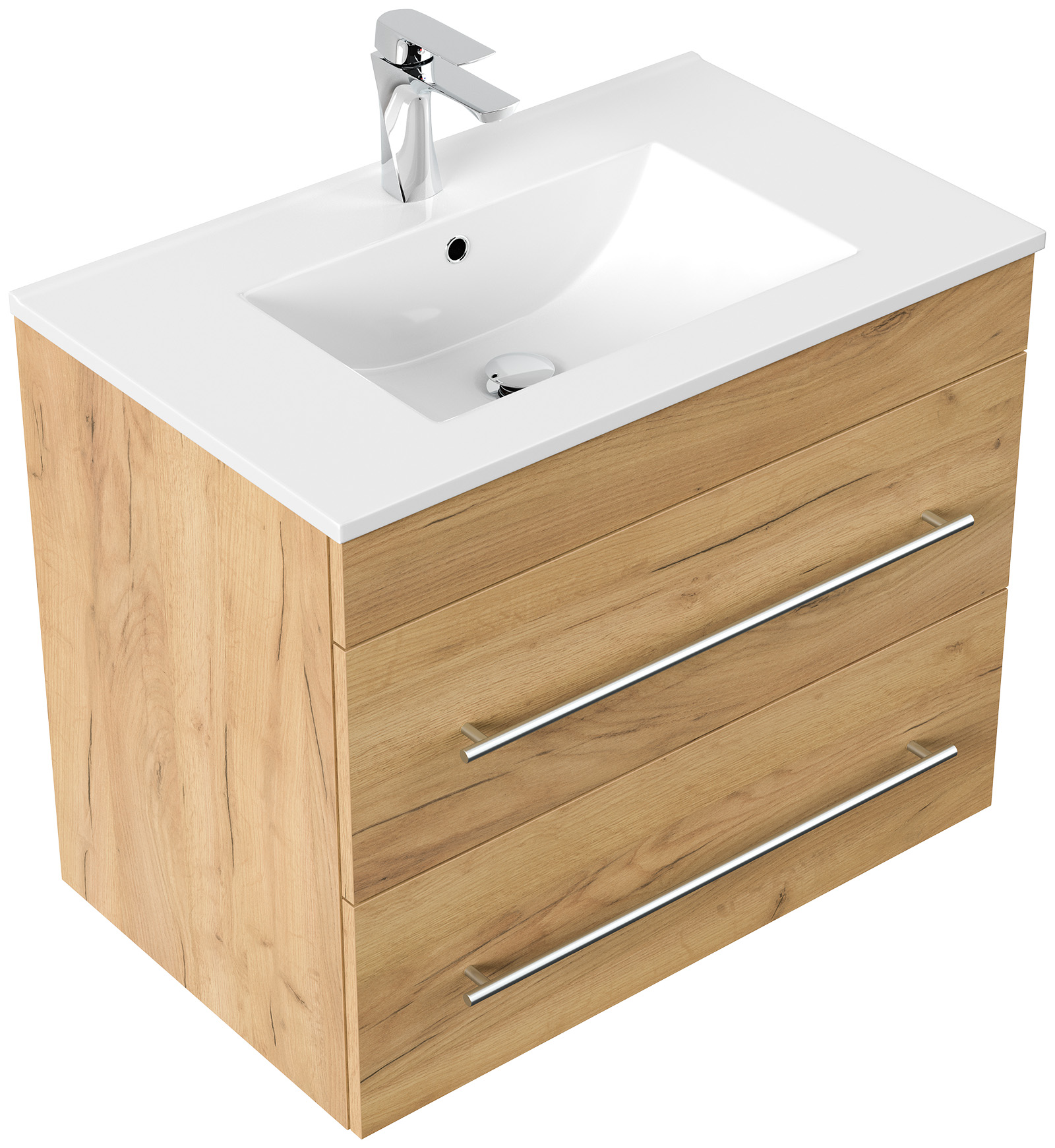 Badmöbel Casa Infinity 750 SoftClose weiss hochglanz