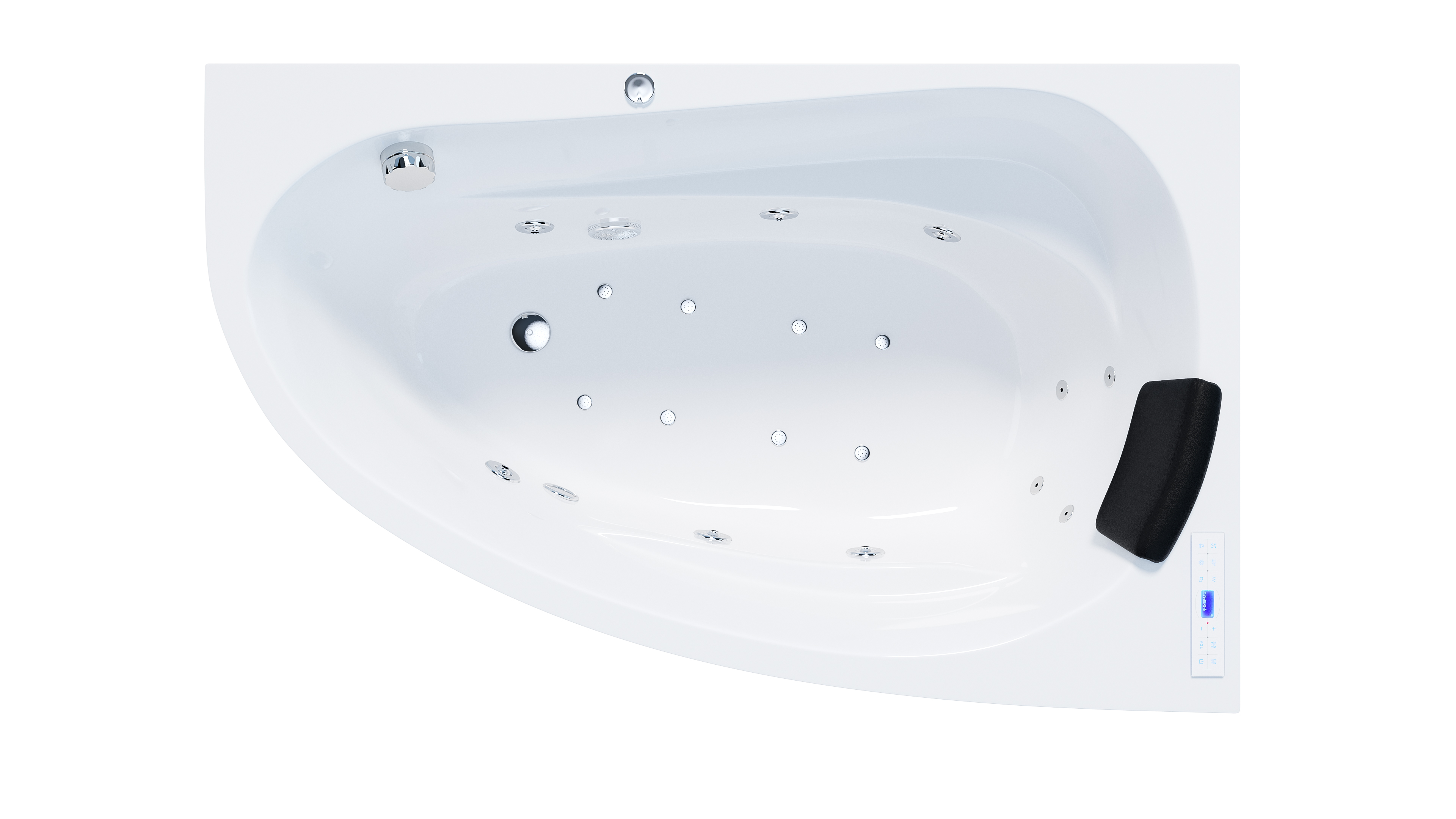 Langeck Whirlpool Stardust 150x95 rechts Made in Germany 22 Düsen ohne Armatur