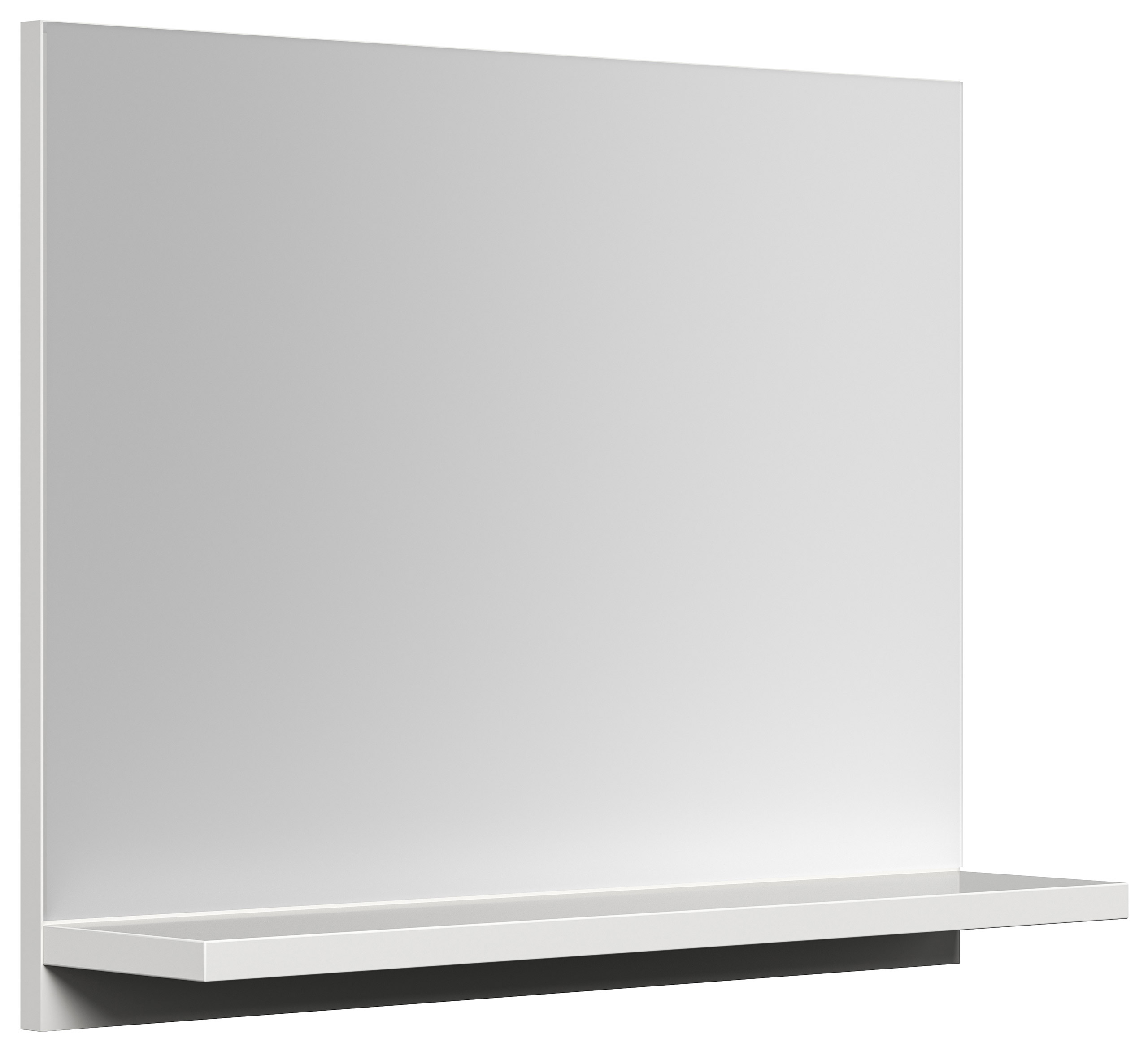 Badmöbel-Set Slimline Vega 2tlg mit Spiegel SoftClose weiss hochglanz/weiss matt