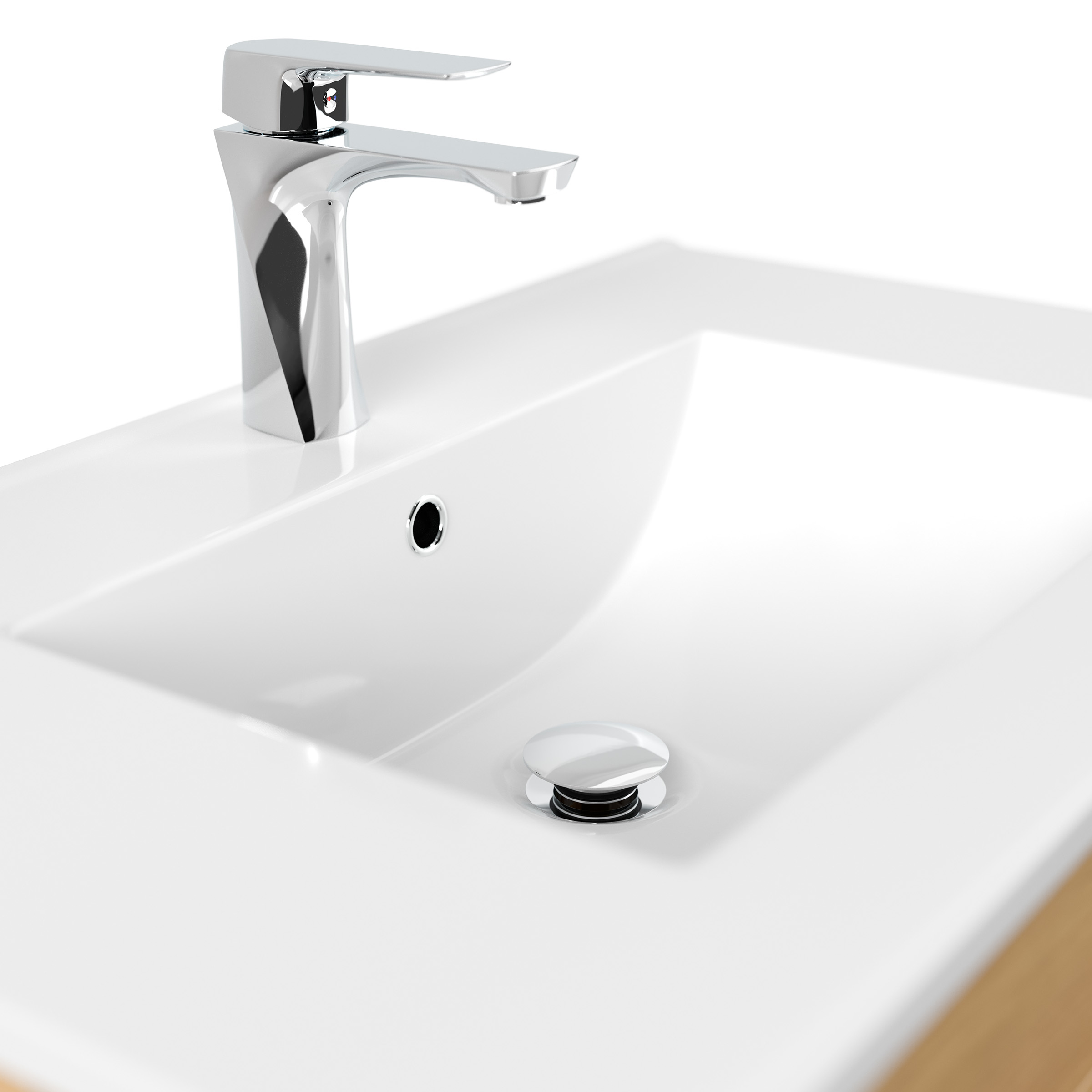 Badmöbel Casa Infinity 750 SoftClose weiss hochglanz