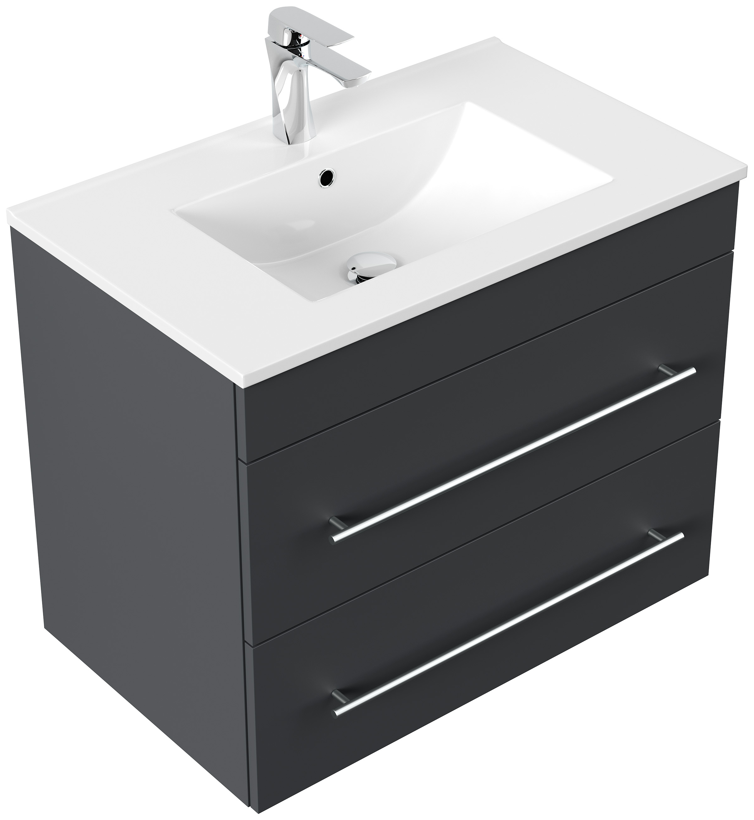 Badmöbel Casa Infinity 750 SoftClose weiss hochglanz