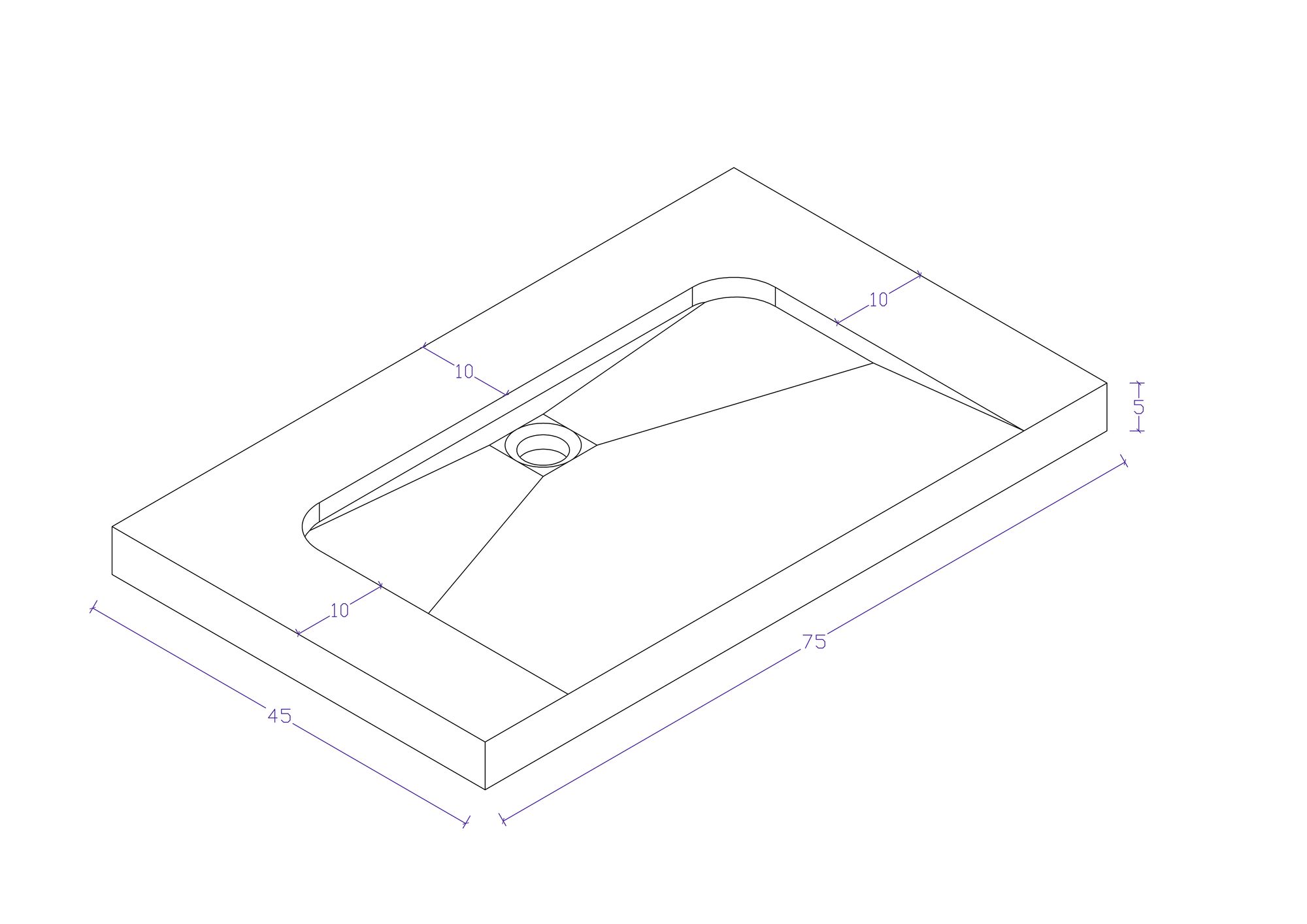 Badmöbel Marmor Carrara White Damo 75 cm ohne Hahnloch SoftClose grafit