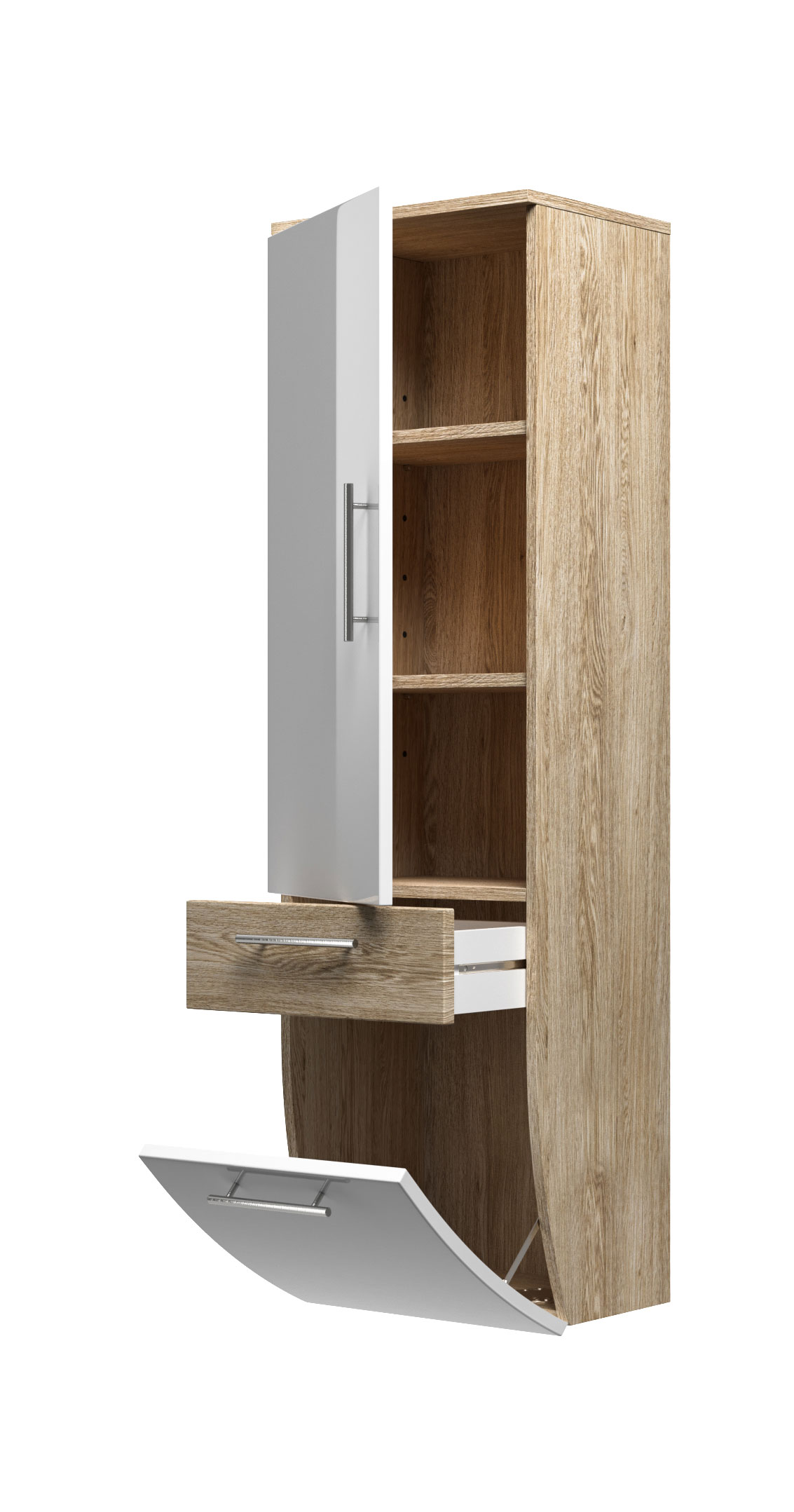 Hochschrank 135 cm Salona M Sonoma Eiche