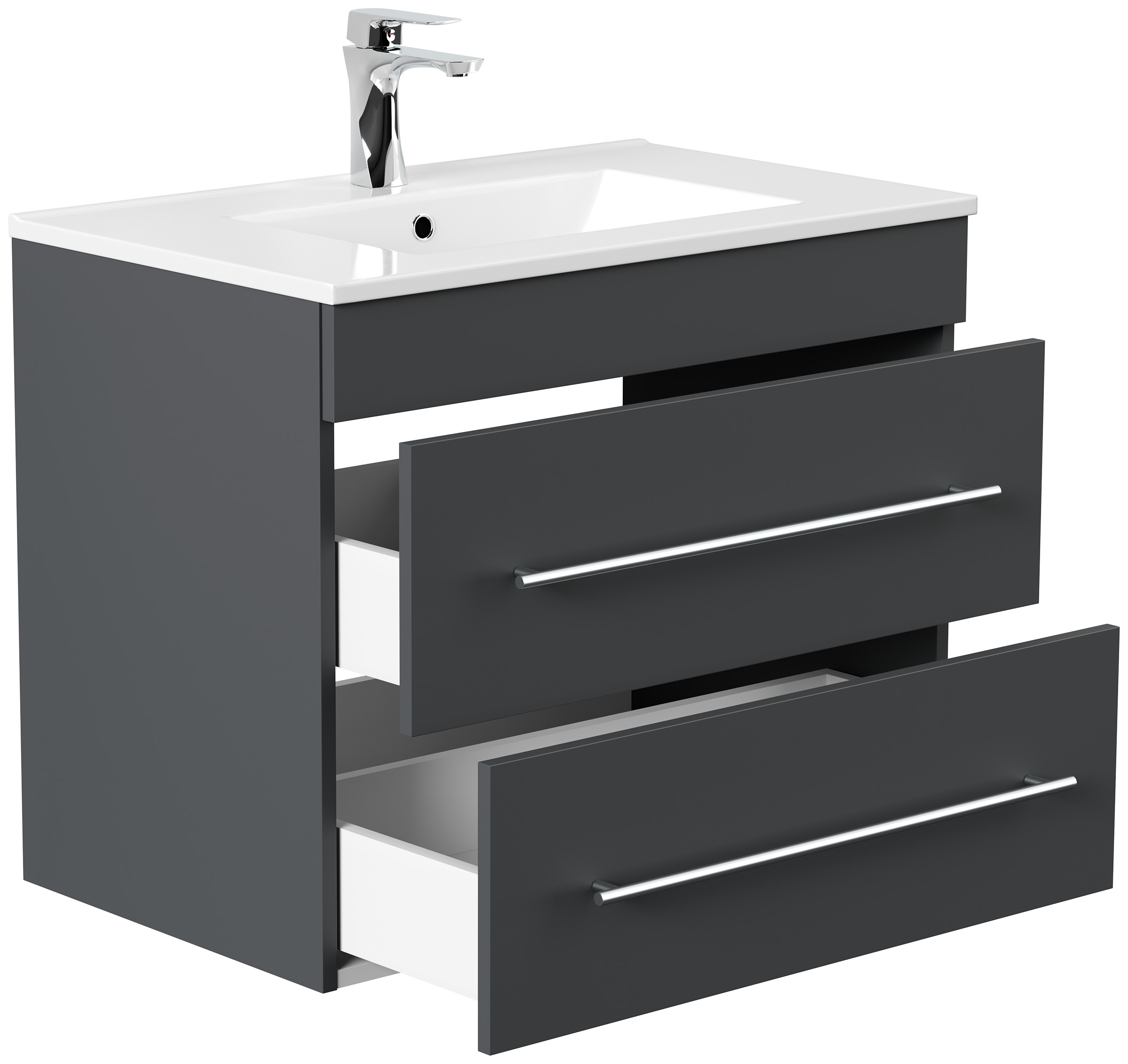 Badmöbel Casa Infinity 750 SoftClose weiss hochglanz