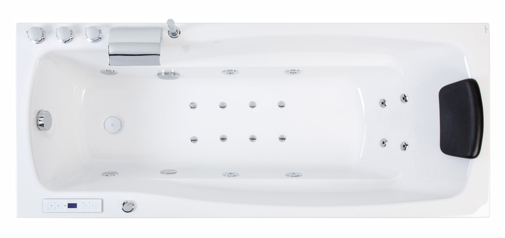 Rechteck Whirlpool Ocean 170x70 rechts Made in Germany 18 Düsen mit Armatur