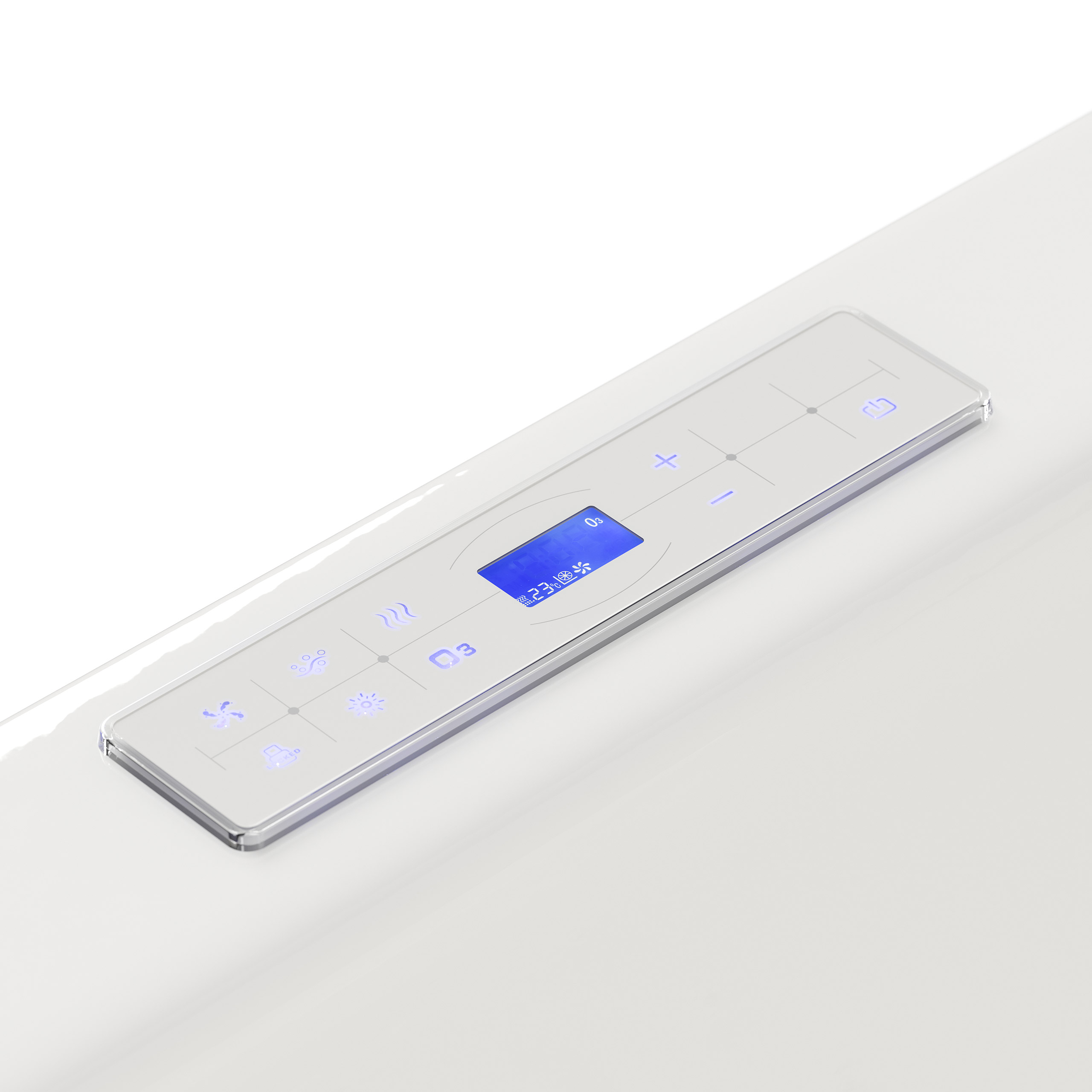 Whirlpool Royal XL Ultra 180cm links Made in Germany 89 Düsen & LED mit Armatur