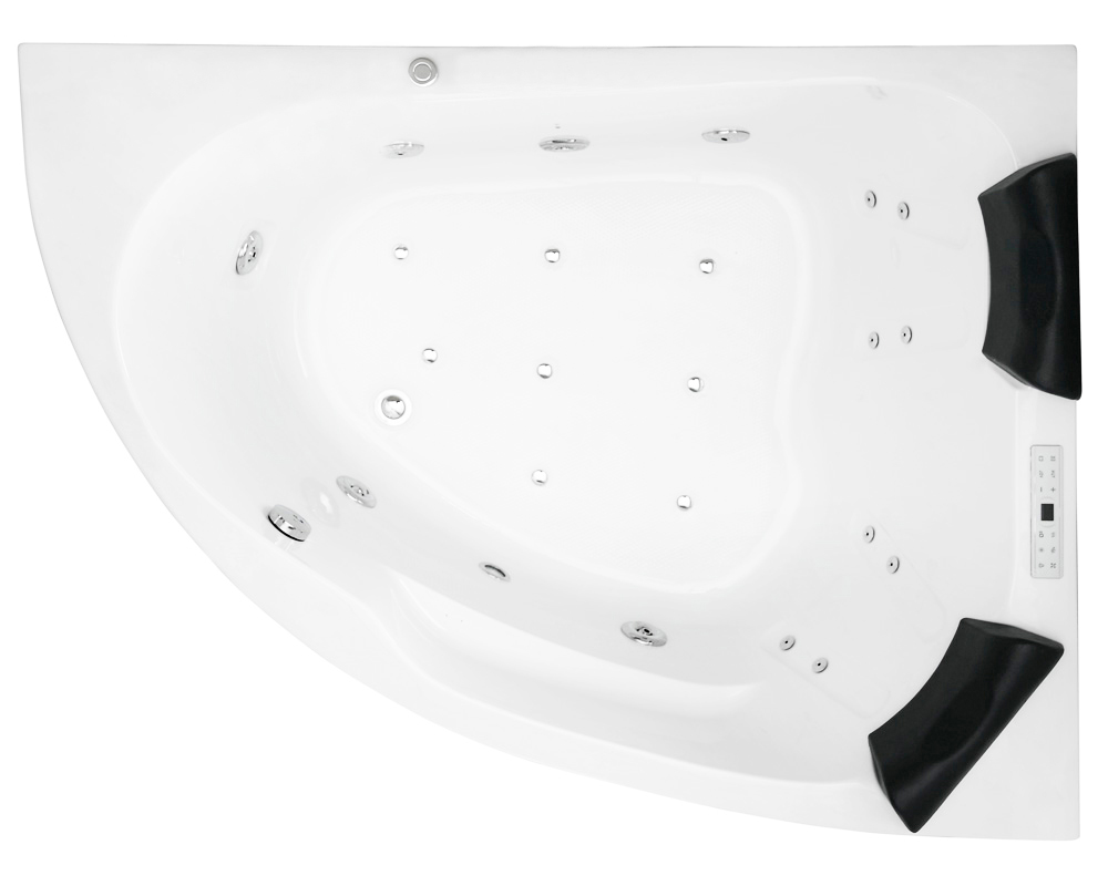 Eck Whirlpool Royal 160x125 rechts Made in Germany 21 Düsen Befüllung Überlauf