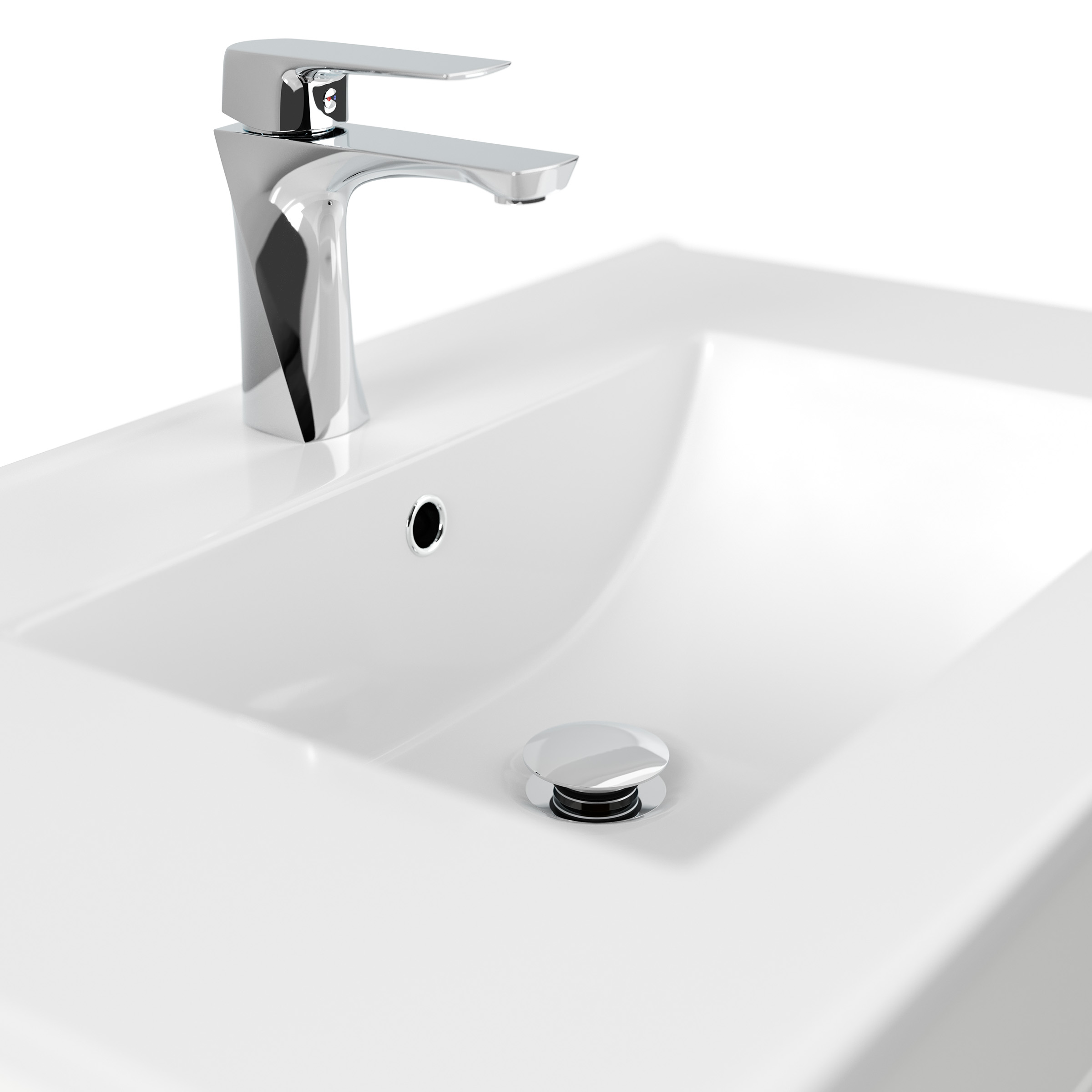 Badmöbel Casa Infinity 750 SoftClose weiss hochglanz