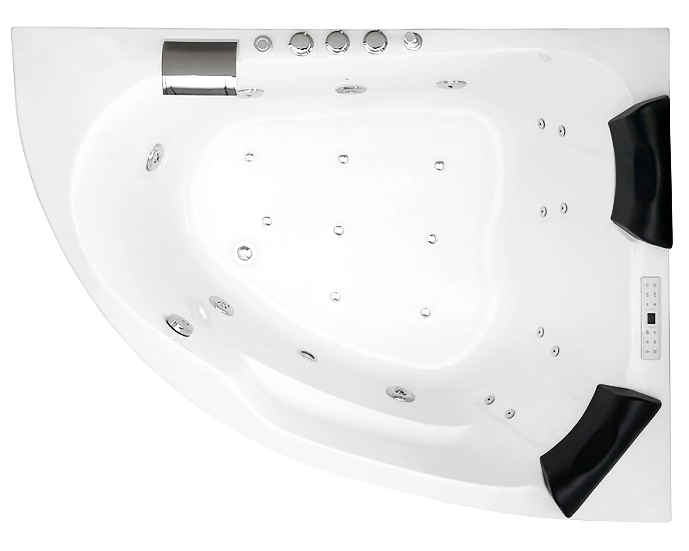 Eck Whirlpool Royal 160x125 rechts Made in Germany 21 Düsen Befüllung Überlauf